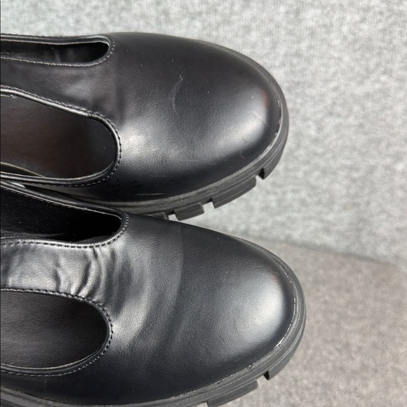 Steve Madden Girl Black Chunky Platform Mary Jane Shoes Size 7.5 - Picture 4 of 7